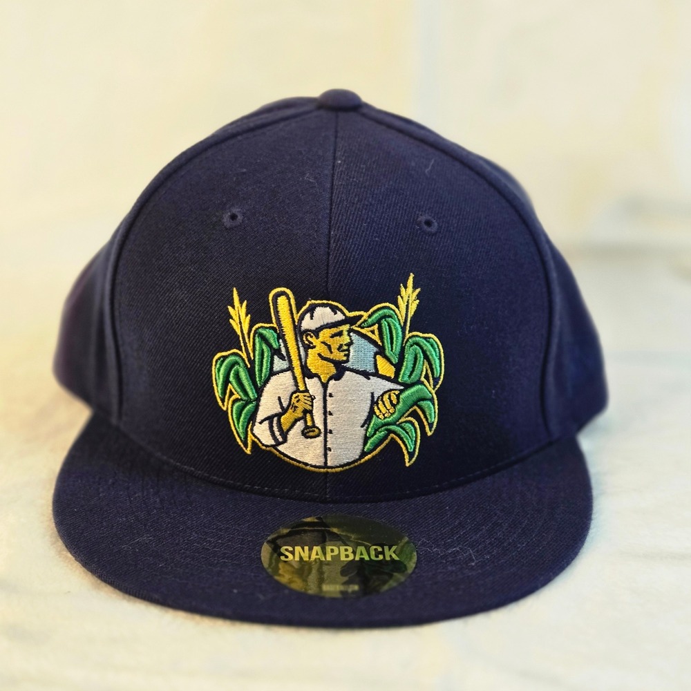 Baseballism Field of Dreams Snapback Hat Navy Blue Embroidered Baseball Cap